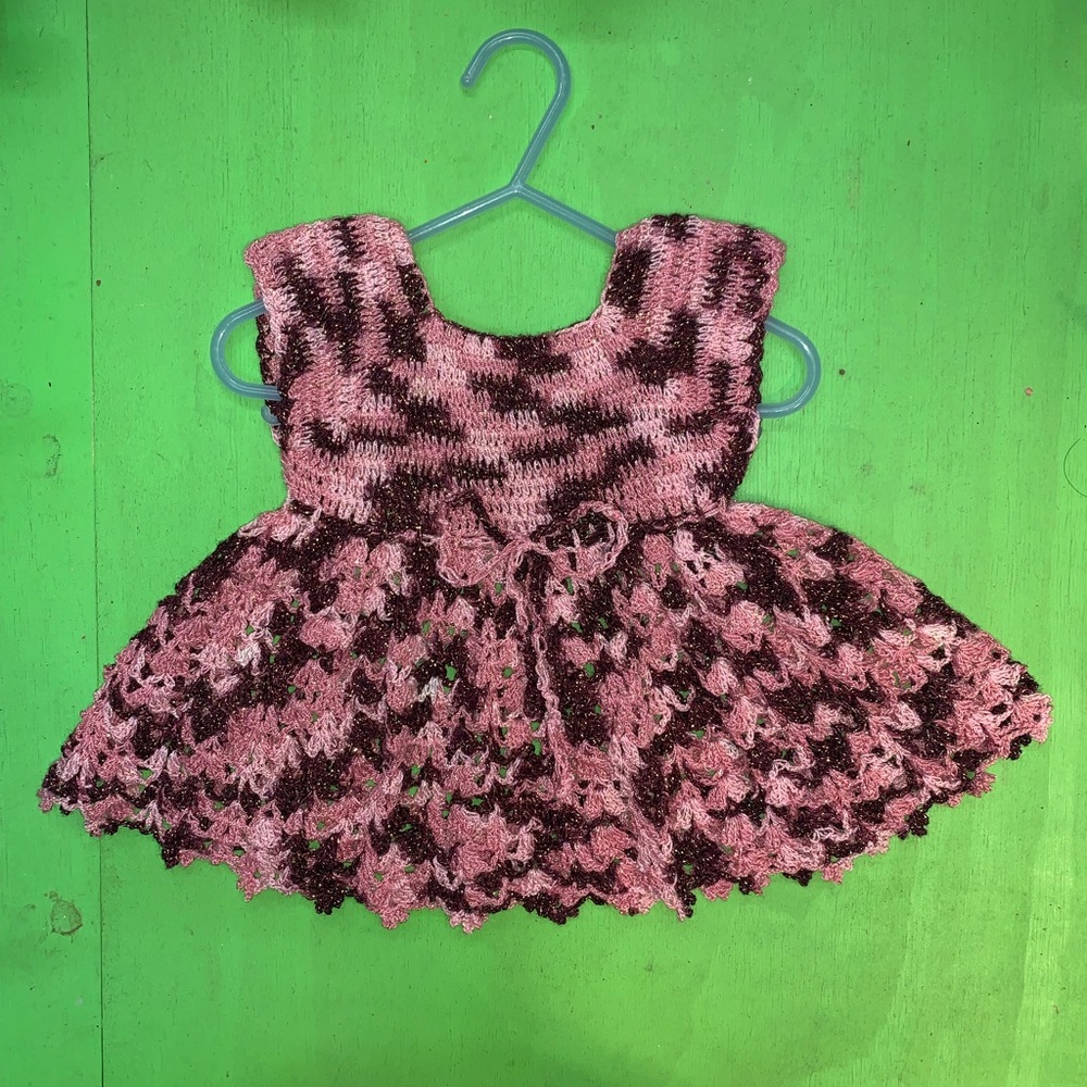 Baby dress handmade crocheted
